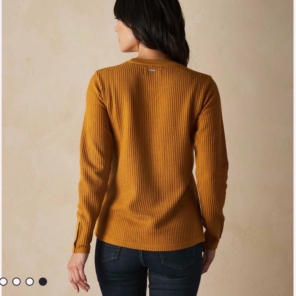 The‎ Normal Brand Tan Waffle Knit Henley - Picture 10 of 10